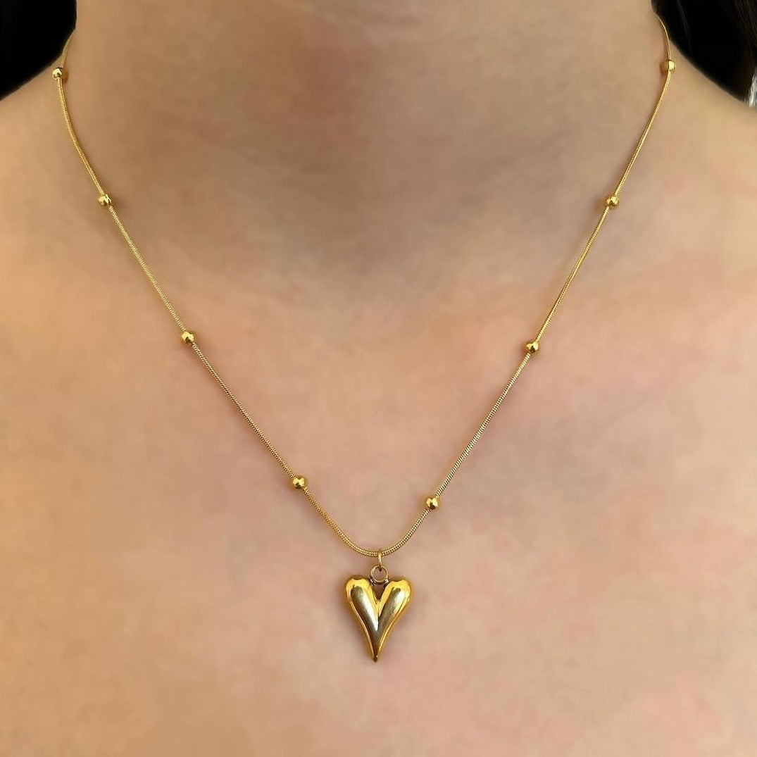 Love pendant (gold plated)