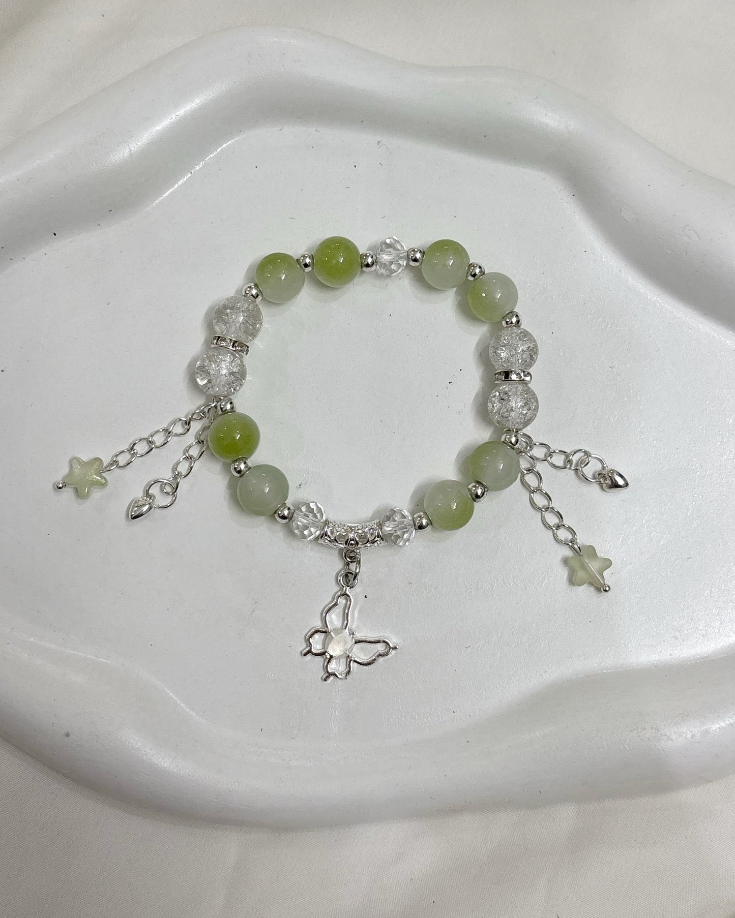 Fairy charm bracelet green