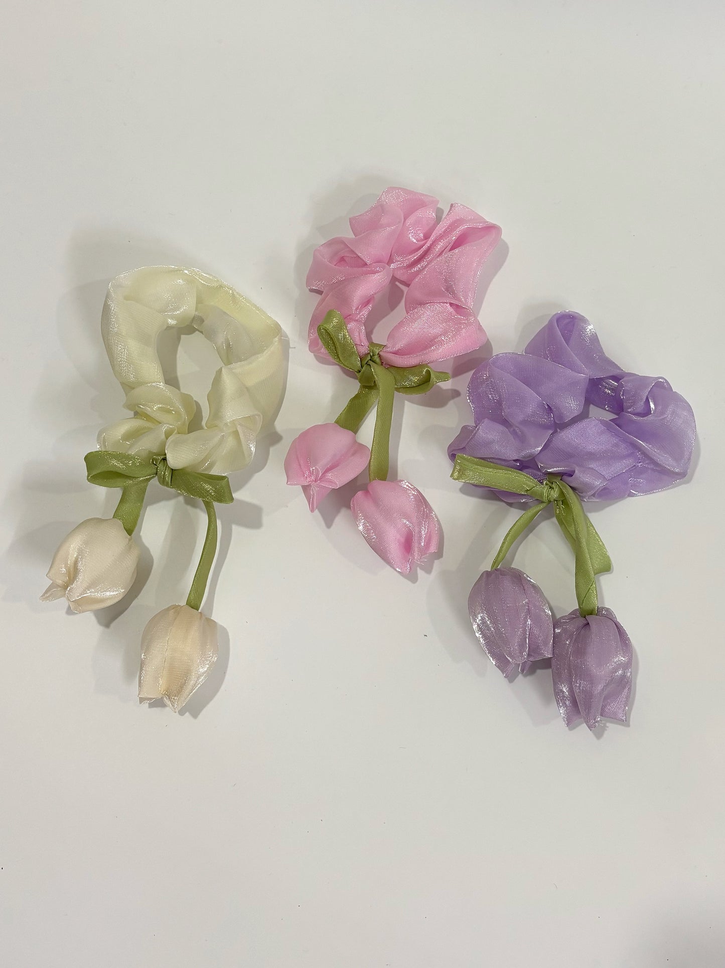 Tulip scrunchies