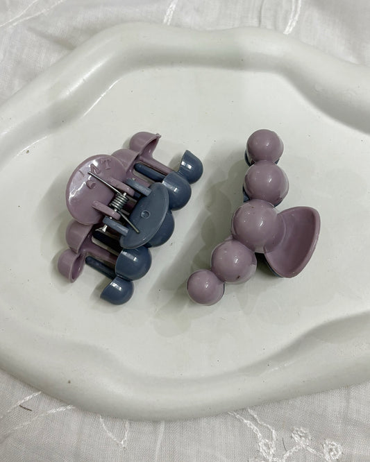 Dual shade bubble claw (berry)