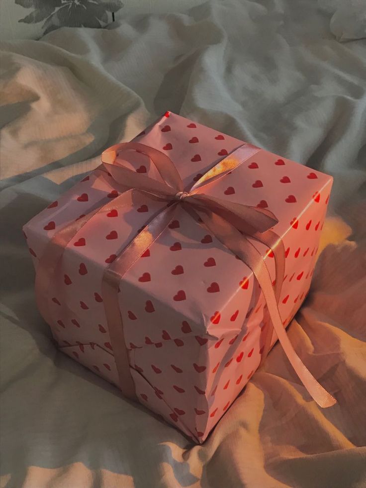 gift wrap with ribbon on top