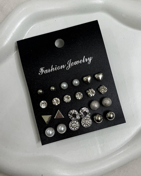 Silver studs card