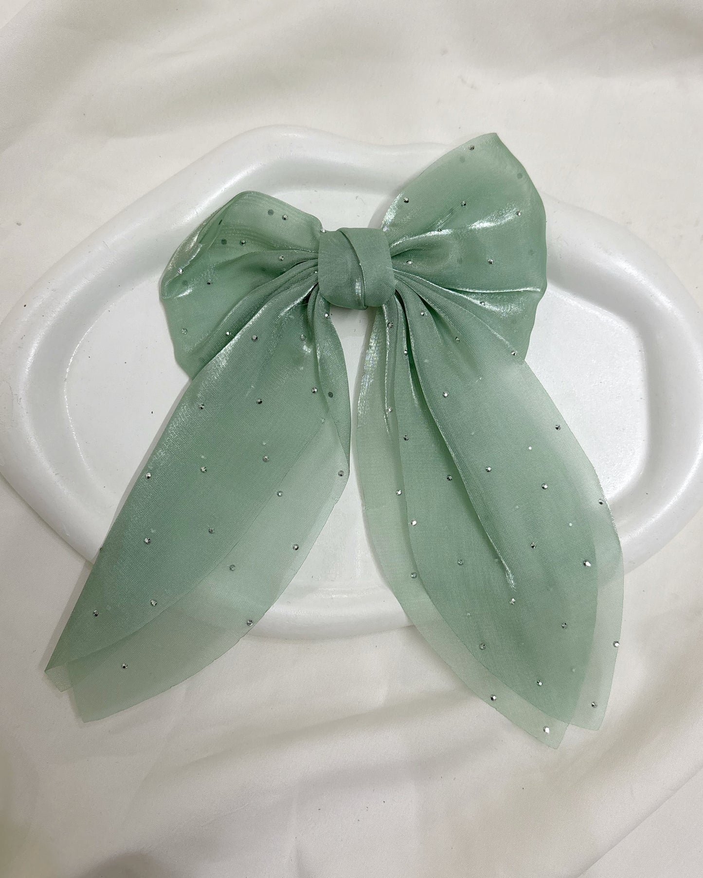 Dreamy shimmer hairbow