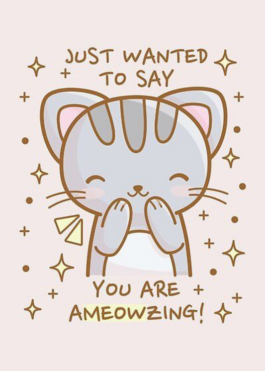 Ameowwzing card