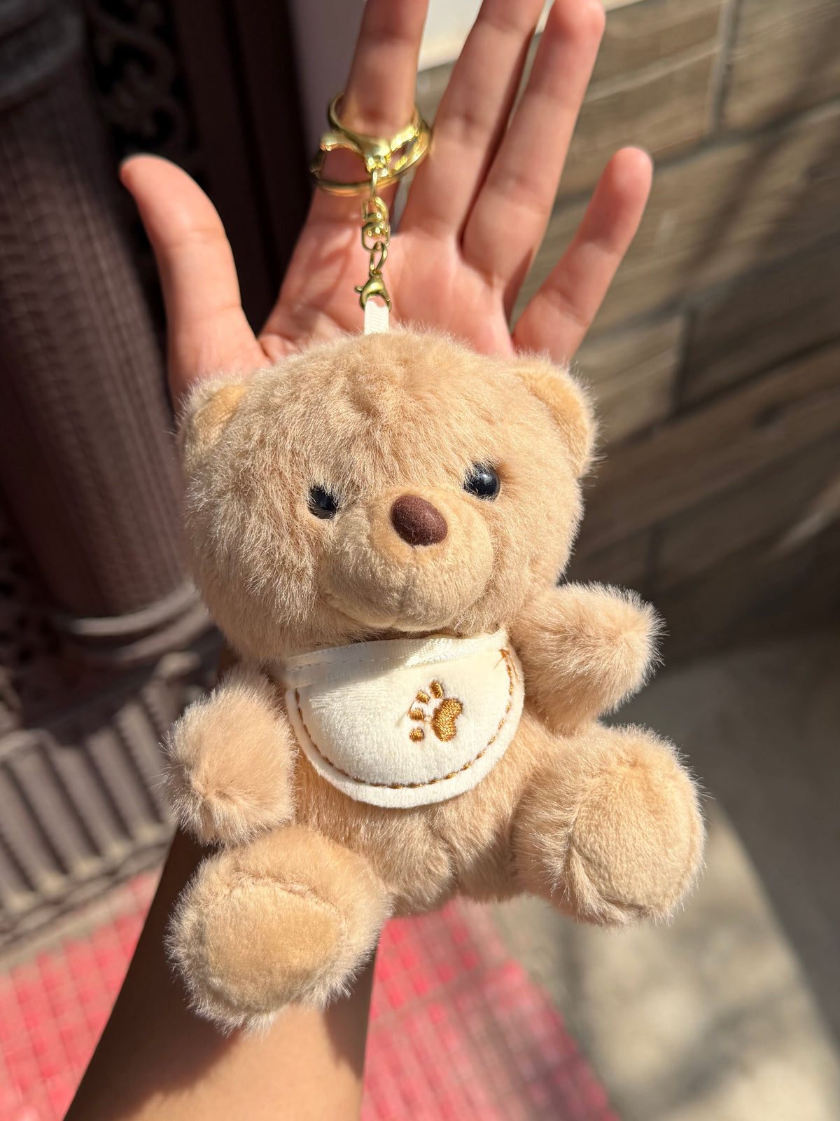 Teddy bag charm