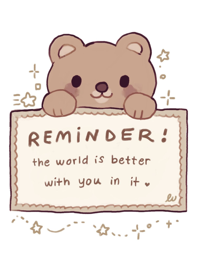 Reminder bear card