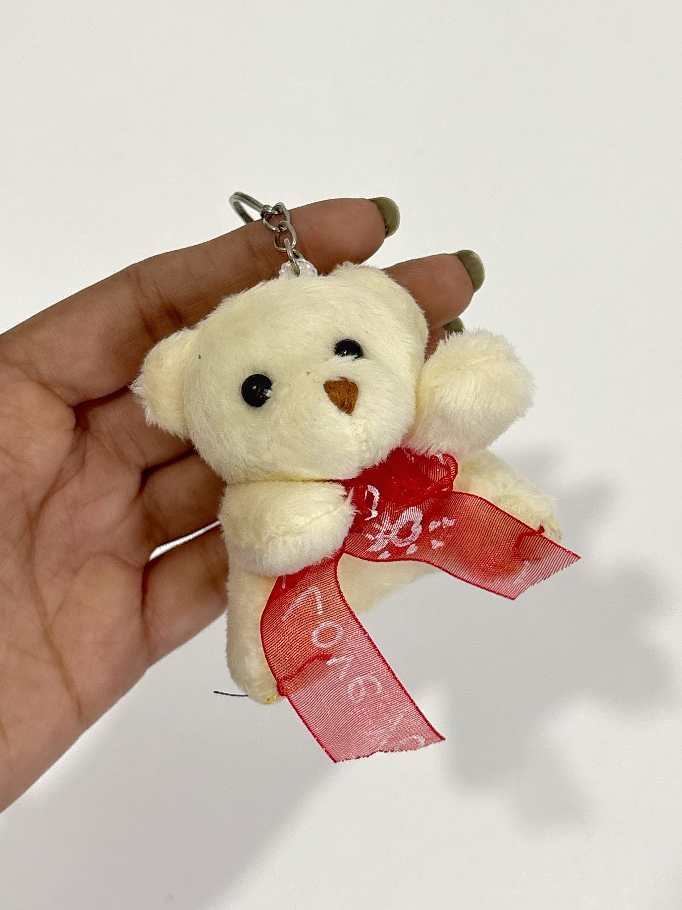 Teddy bear love keychain