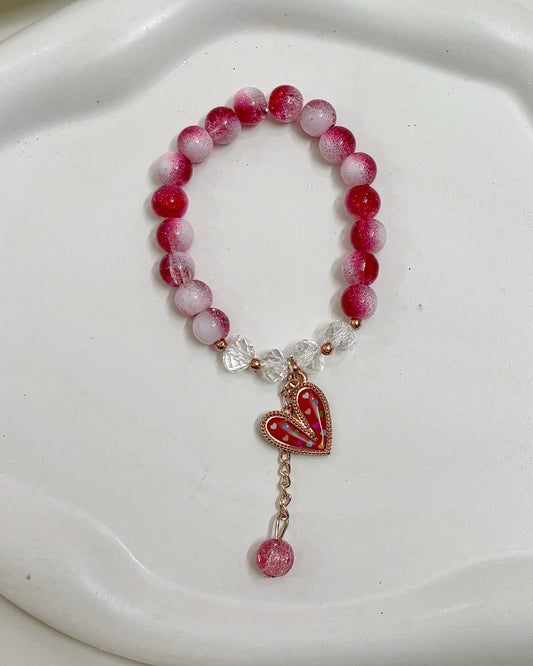 Marble bracelet (red)