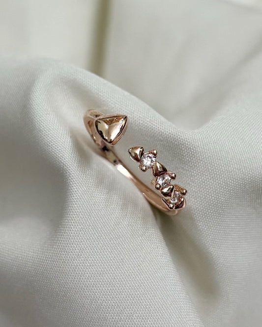 Tiara ring (gold plated)