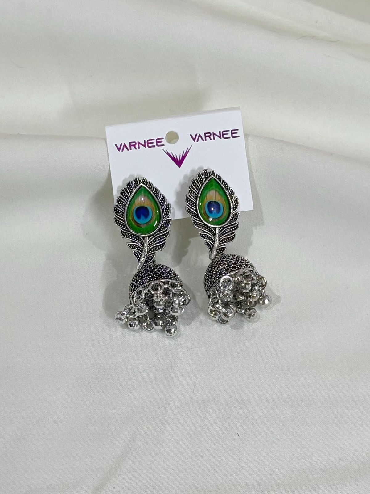 peacock sleek jhumka