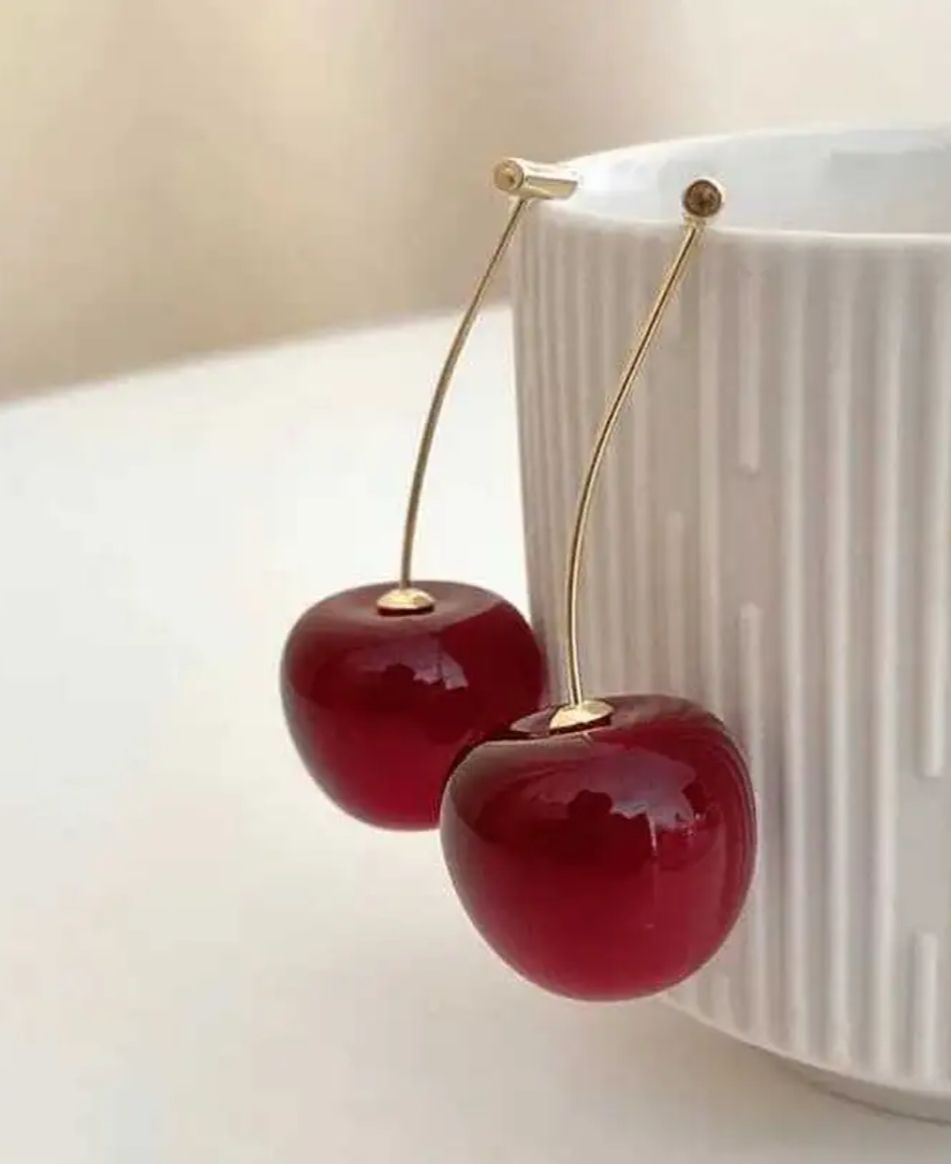 cherry earrings