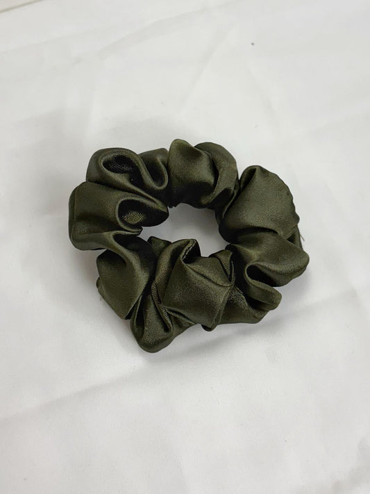moss green scrunchie