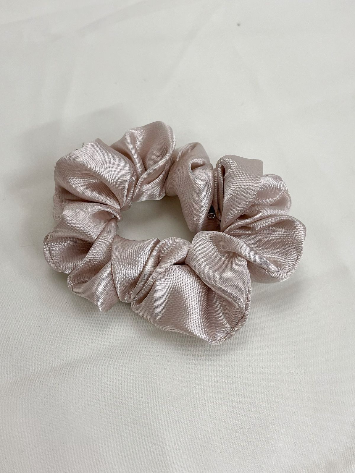 light bronze scrunchie