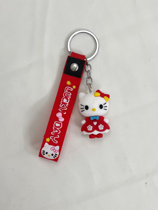 hello kitty red keychain