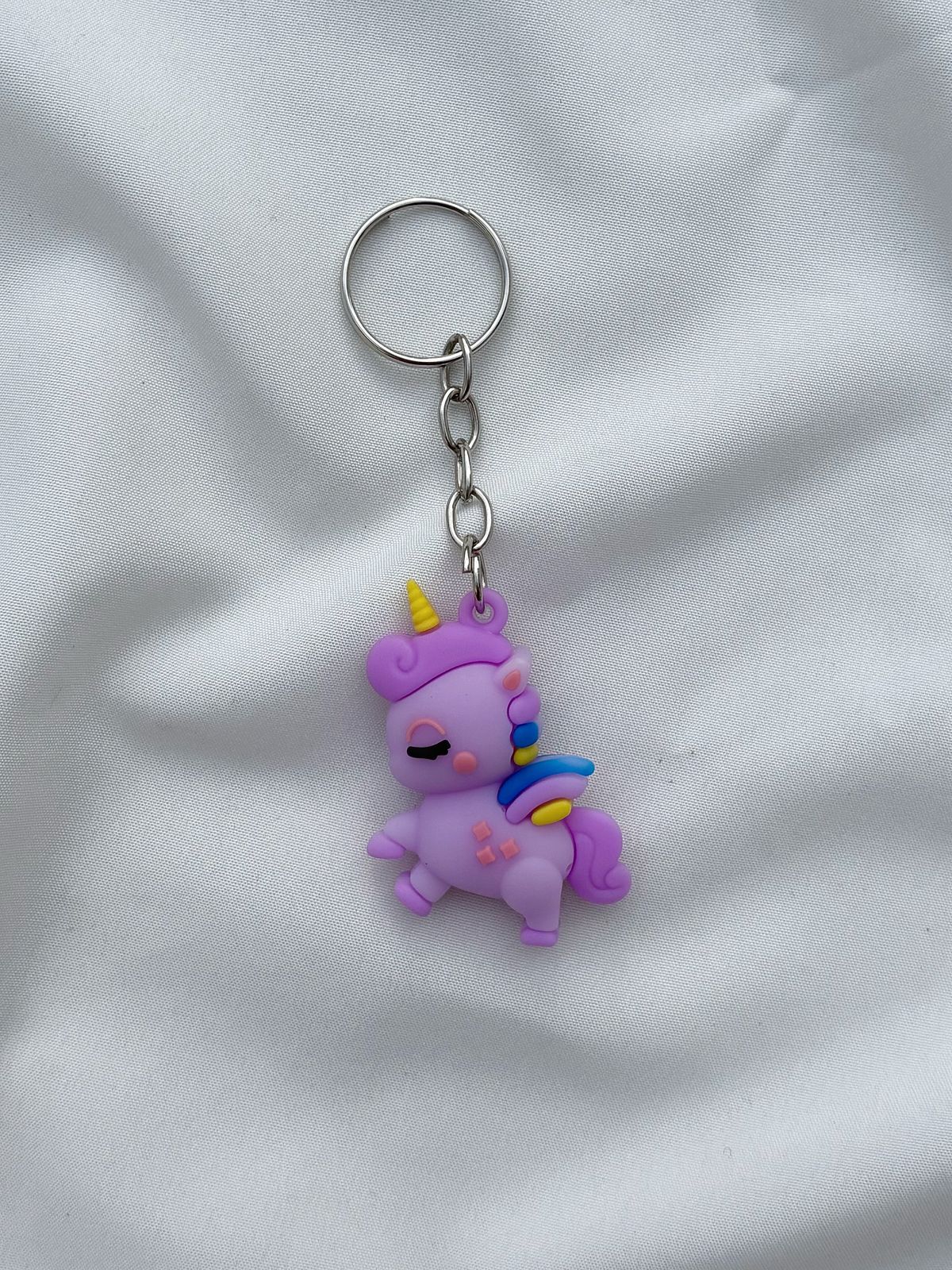 partygirl unicorn keychain (purple)