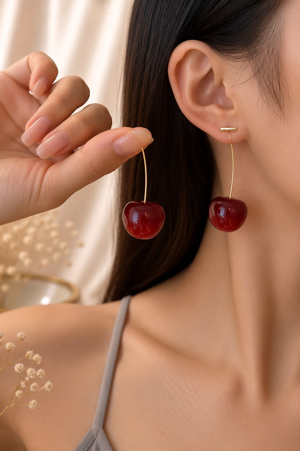 Cherry earrings