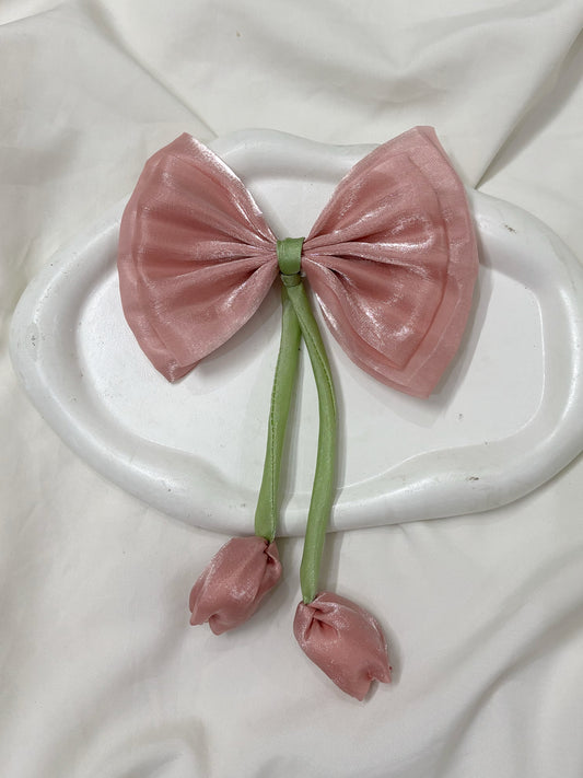 Tulip hair-bow