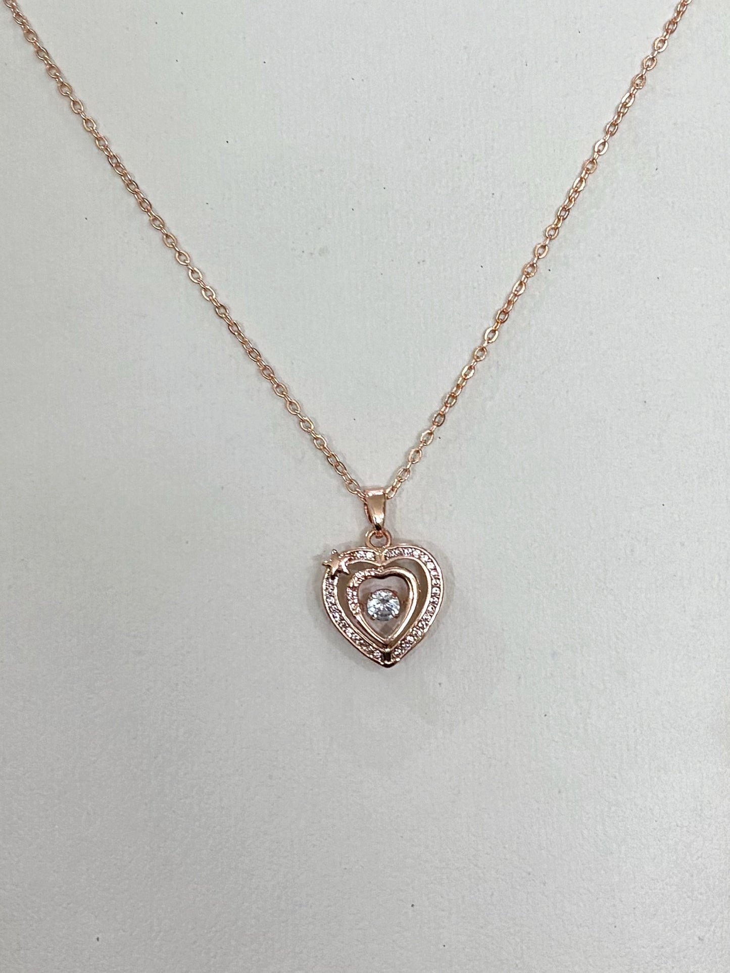 Gold heart pendant