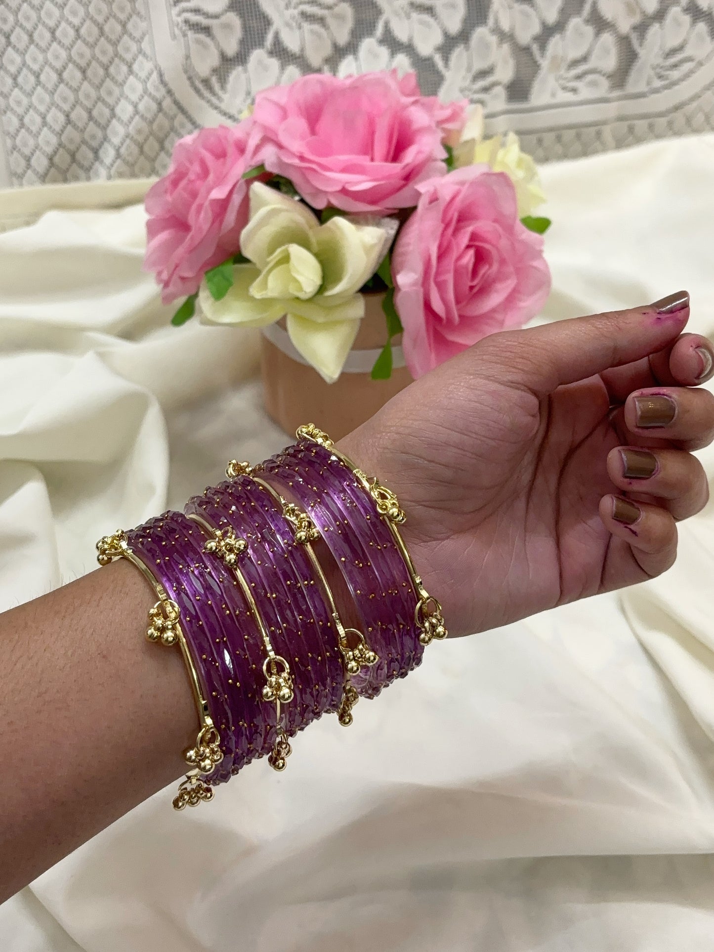 Lavender love bangles
