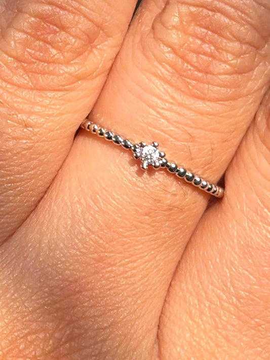 Stainless steel ring (silver)