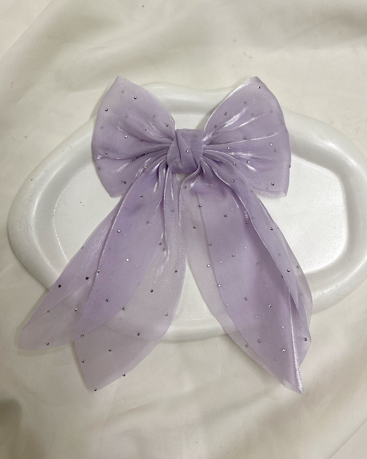 Dreamy shimmer hairbow