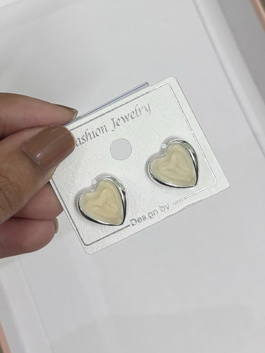 Heart studs