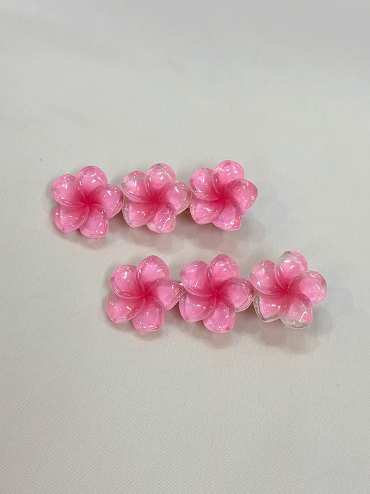 Daisy Hairclips pink