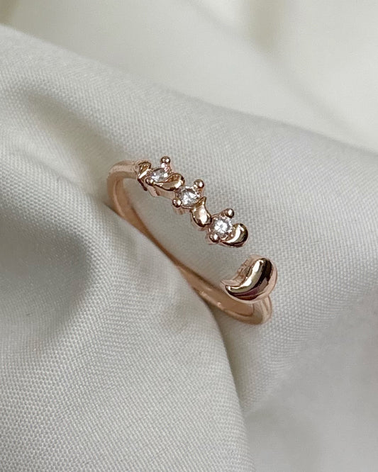 Tiara ring (gold plated)