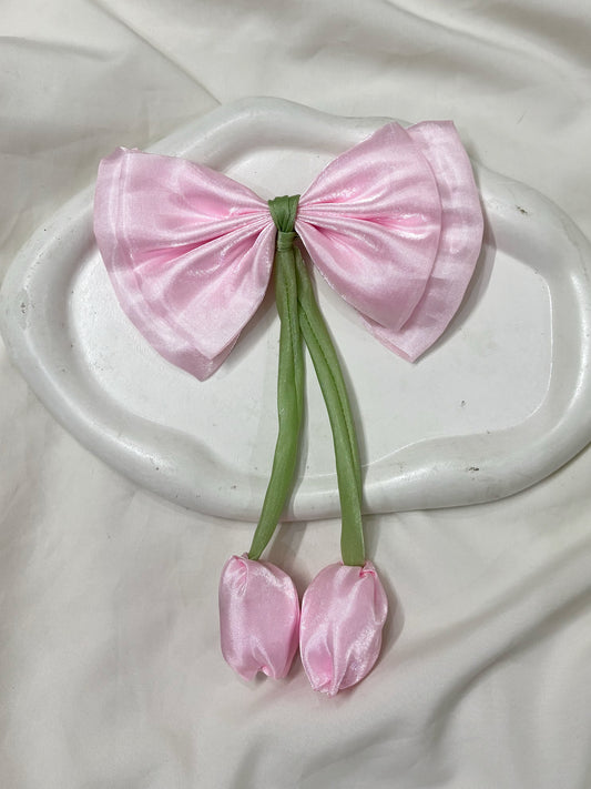 Tulip hair-bow