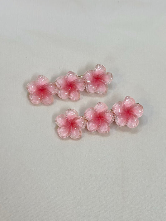 Daisy Hairclips light pink