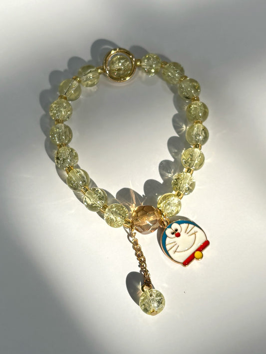 Doraemon charm bracelet (yellow)