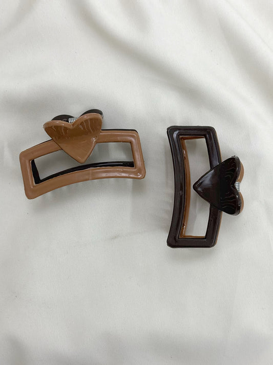 Dual shade claws (caramel)