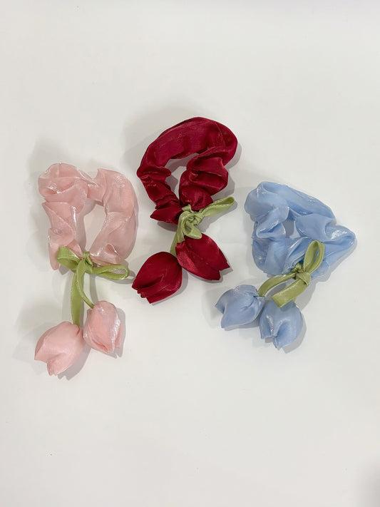 Tulip scrunchies