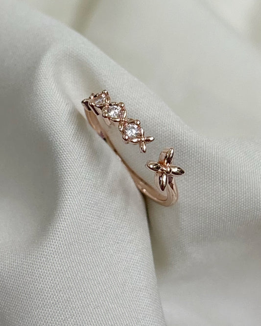 Tiara ring (gold plated)