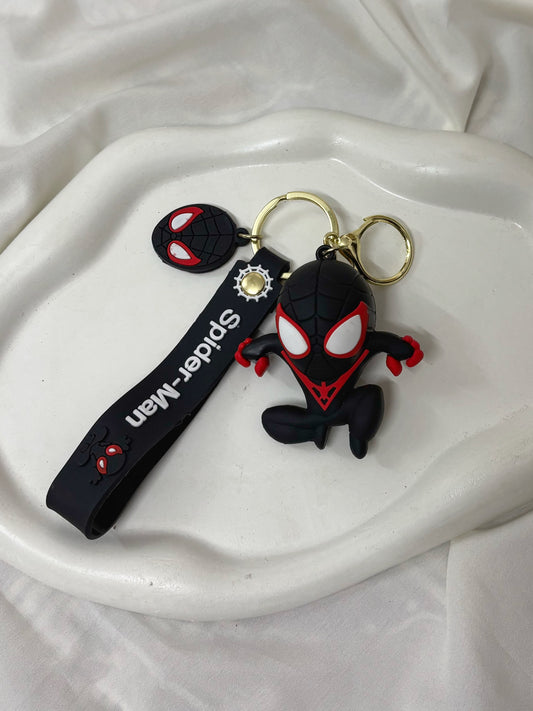 Black spidey keychain