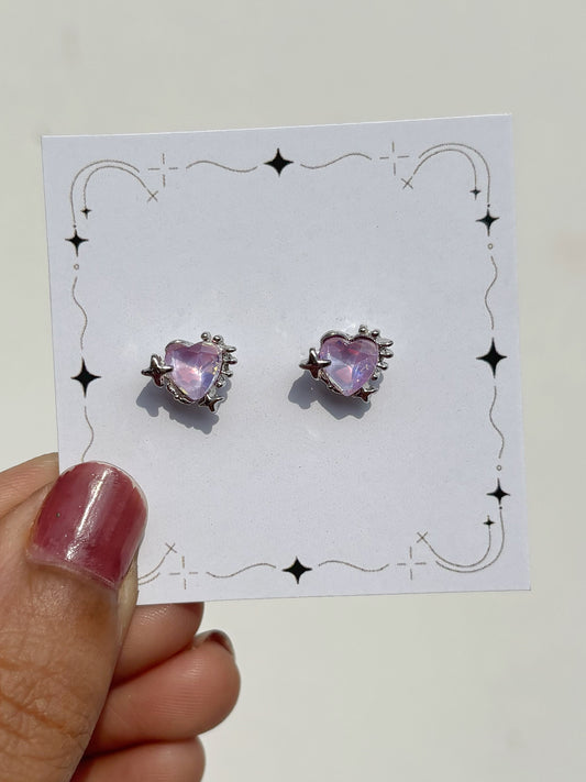 Princess studs (lilac)