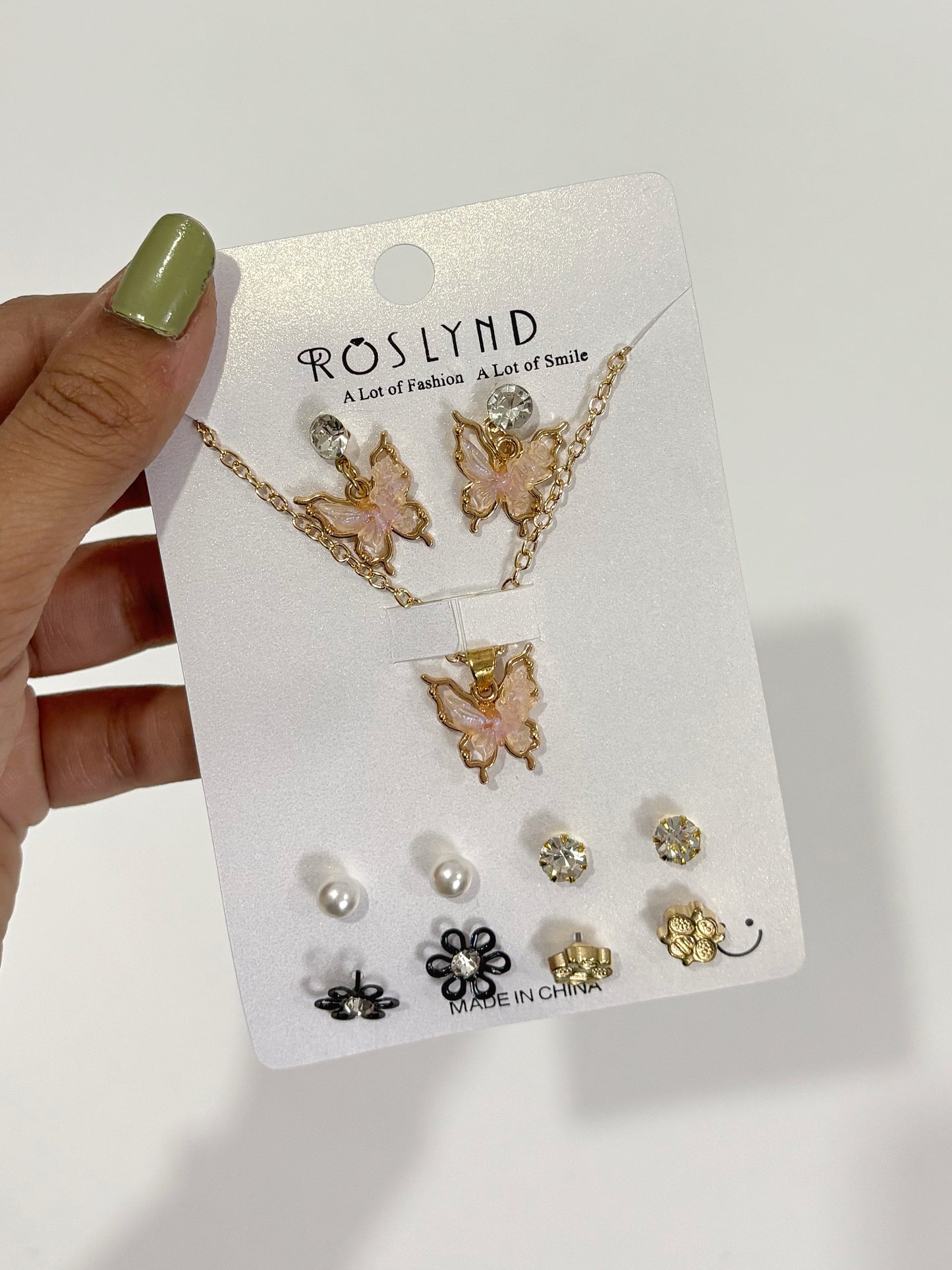 Butterfly pendant combo