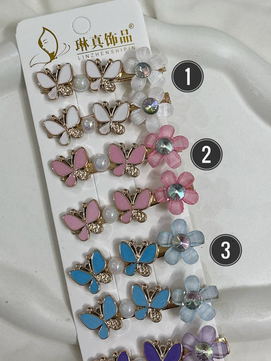 Butterfly hairclips
