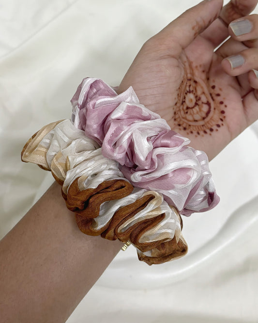 Ruffled scrunchie (set of 2)