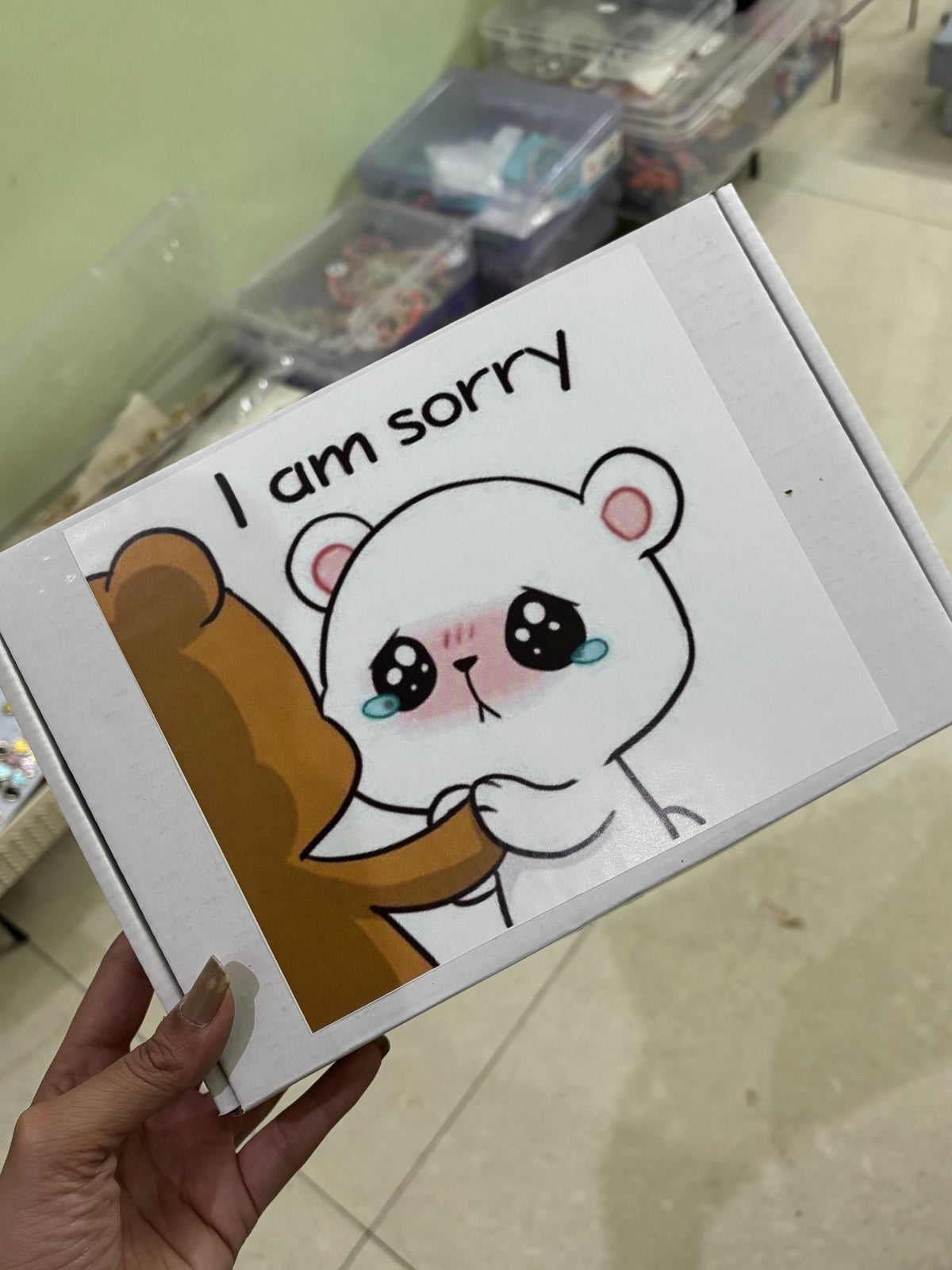 Line Sticker Sorry Sorry outside sticker – Bold Petals