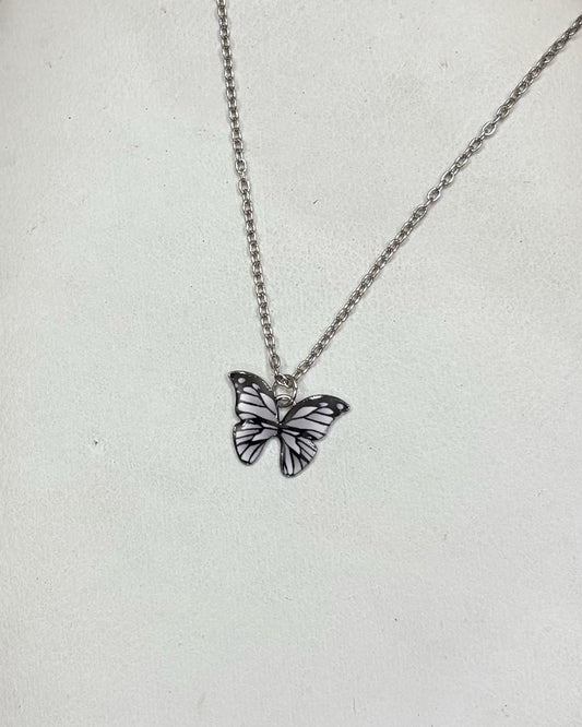 Grey flutter pendant