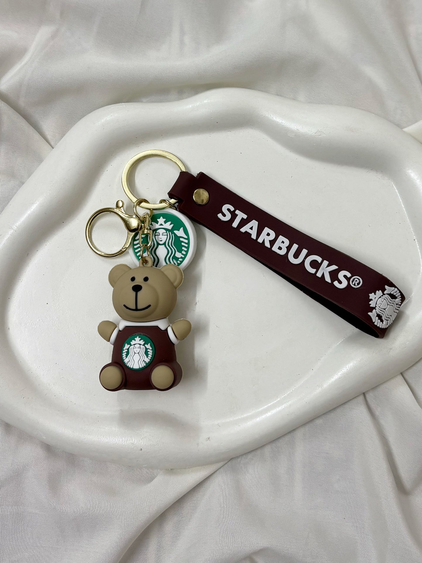 Starbucks Teddy keychain