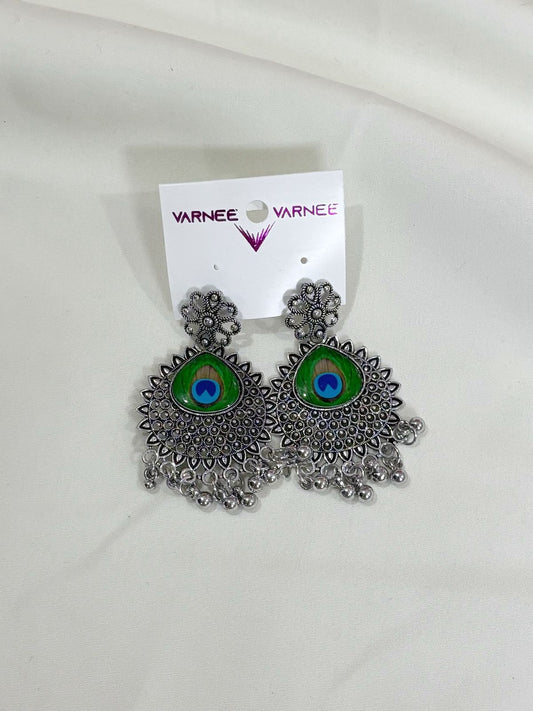 round peacock jhumka
