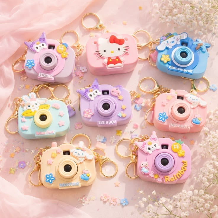 Camera keychain (random color)