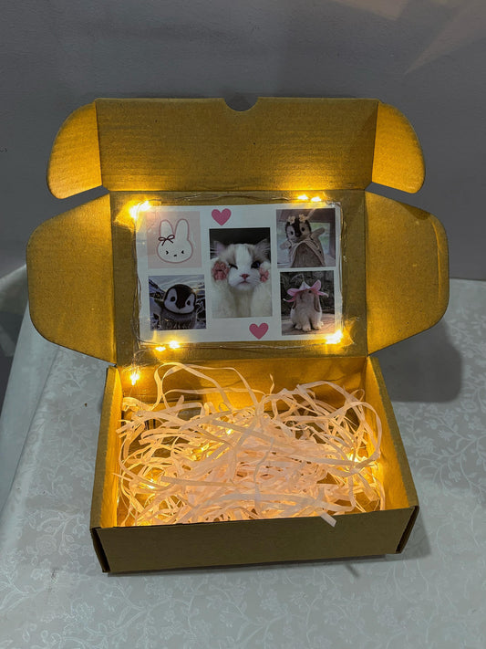Add lights to your box (kitty theme)